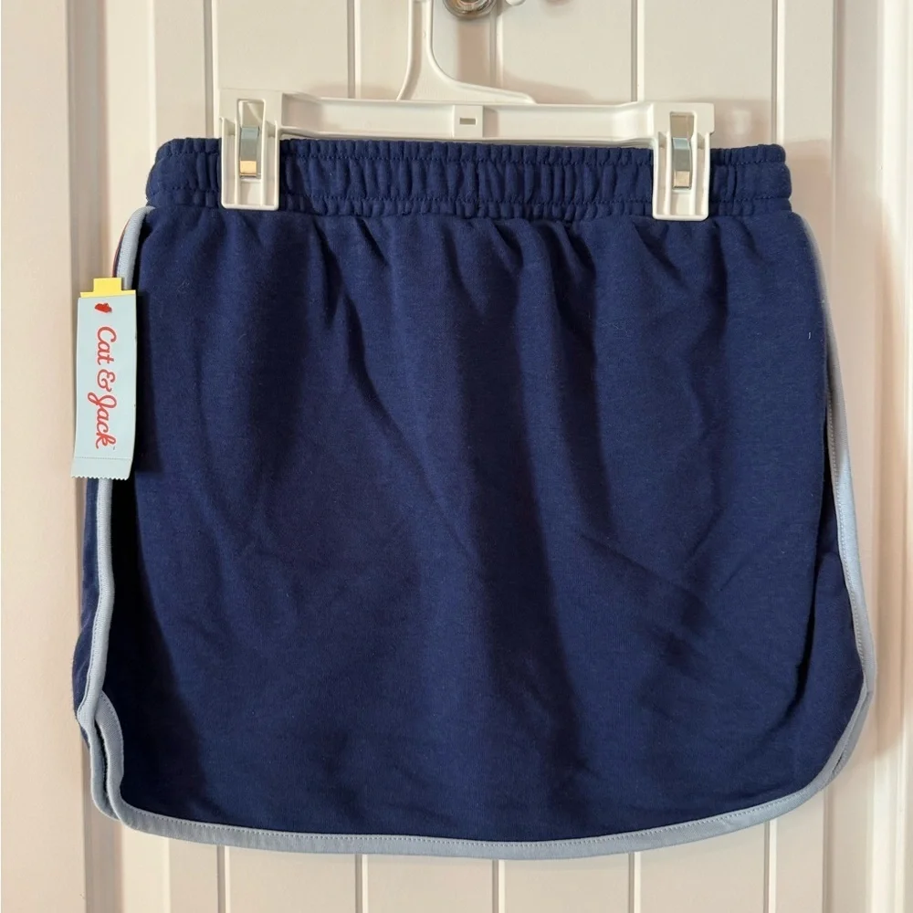 NWT Girls Target Blue Skort Built-In Bike Shorts Athletic Casual XL